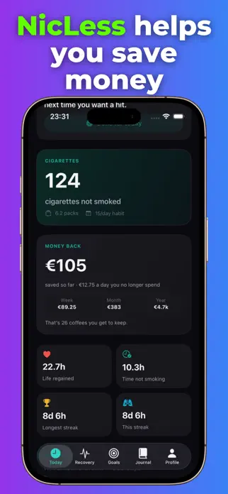 NicLess App Store screenshot 2